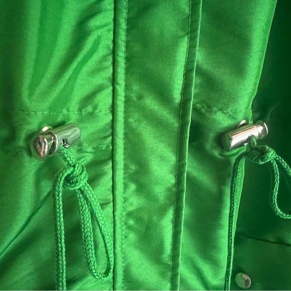 Jaclyn Smith Vibrant Kelly Green Windbreaker Jacket – Size XL - Picture 2 of 9